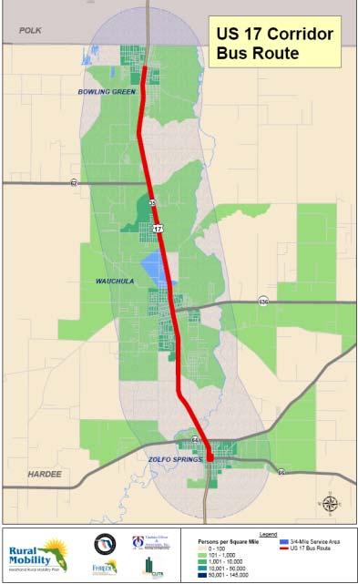 US 17 Corridor Network Bowling Green / Zolfo Springs Ninety (90)