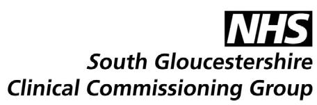 South Gloucestershire Clinical Commissioning Group Improving the Patient Experience Forum Meeting Date: 26 August 20 Time: 10am-12:30pm Location: Ground Floor Meeting Room MINUTES IPEF members in