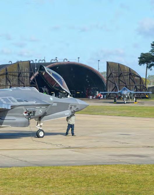 HILL F-35A IN EUROPE FEATURE As we and our F-35 partners bring this aircraft into our inventories, it s important that we train together to integrate into a seamless team capable of defending the