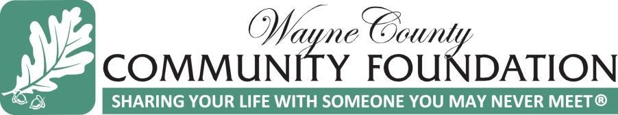 Happy Holidays From YOUR Wayne County Community Foundation 517 N.