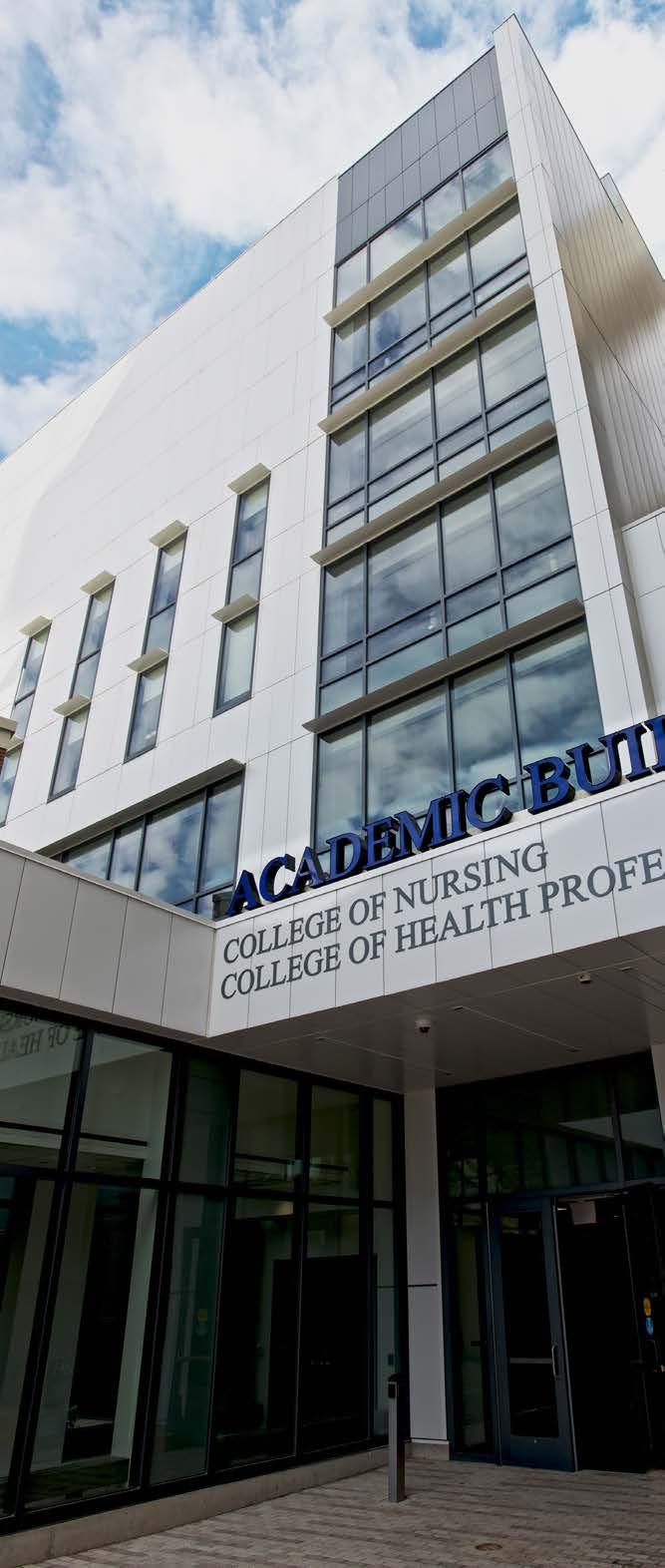 NEW ACADEMIC BUILDING IS HOME TO COLLEGE OF NURSING For the first time in its more than half-century existence, Upstate College of Nursing has a new home Excitement grew as faculty, students and