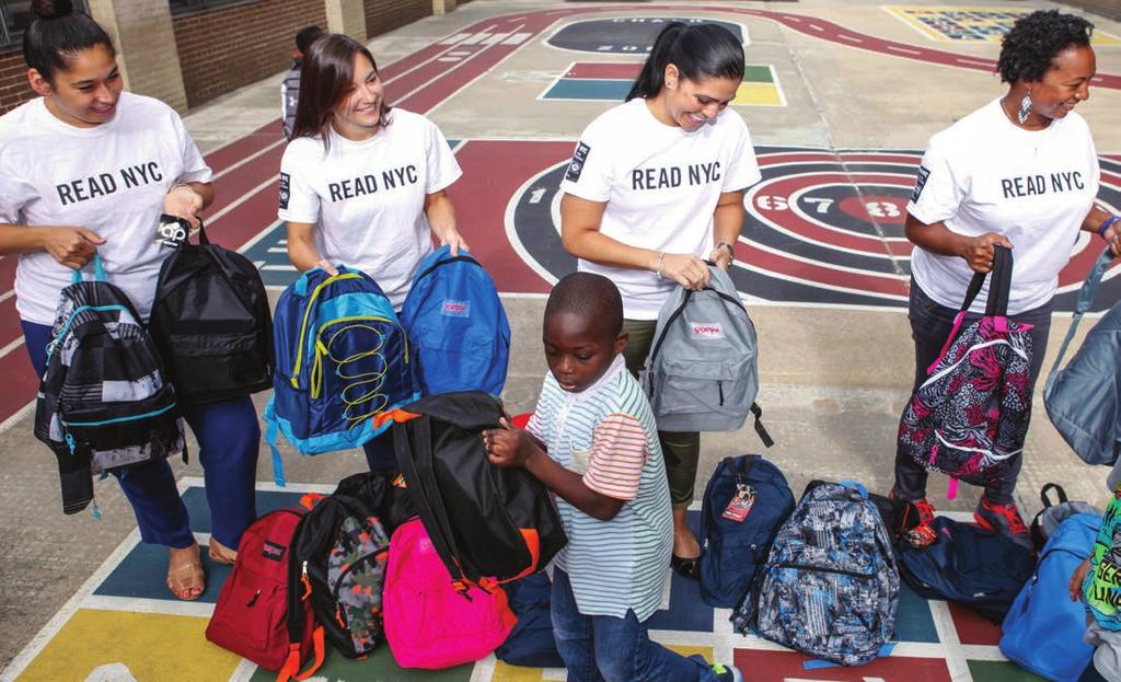 COMMUNITY DRIVES Back to School Donation Drive UWNYC s education programs focus on early-grade literacy, middle school success and high school graduation.