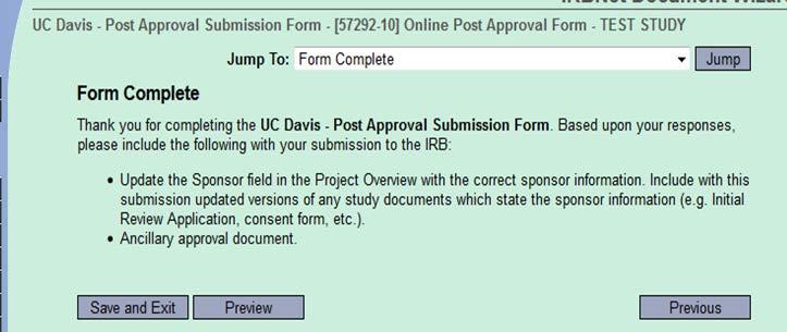 All Submission Types Form Complete List of supporting documents required with this submission.