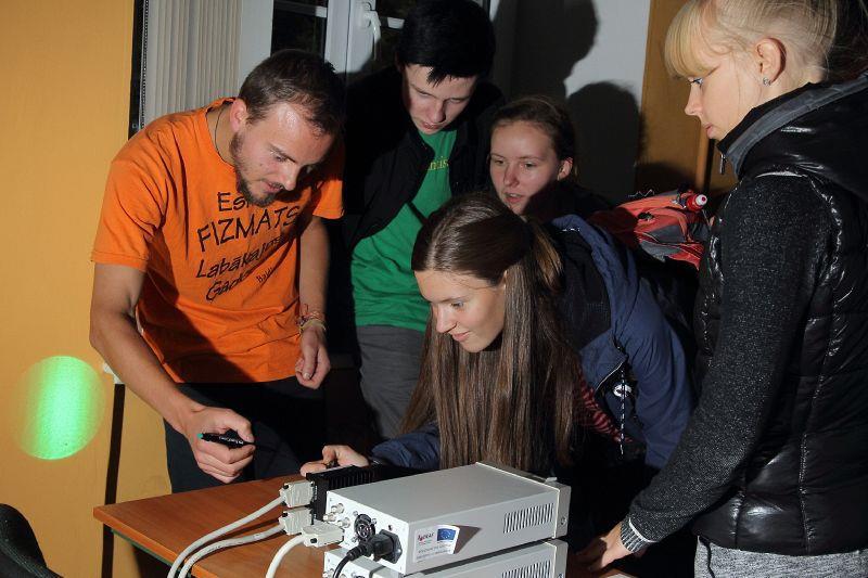 Science Night 2015 Many UL SPIE members (Elza Linina, Artis Brasovs, Paula Jankovska, Janis