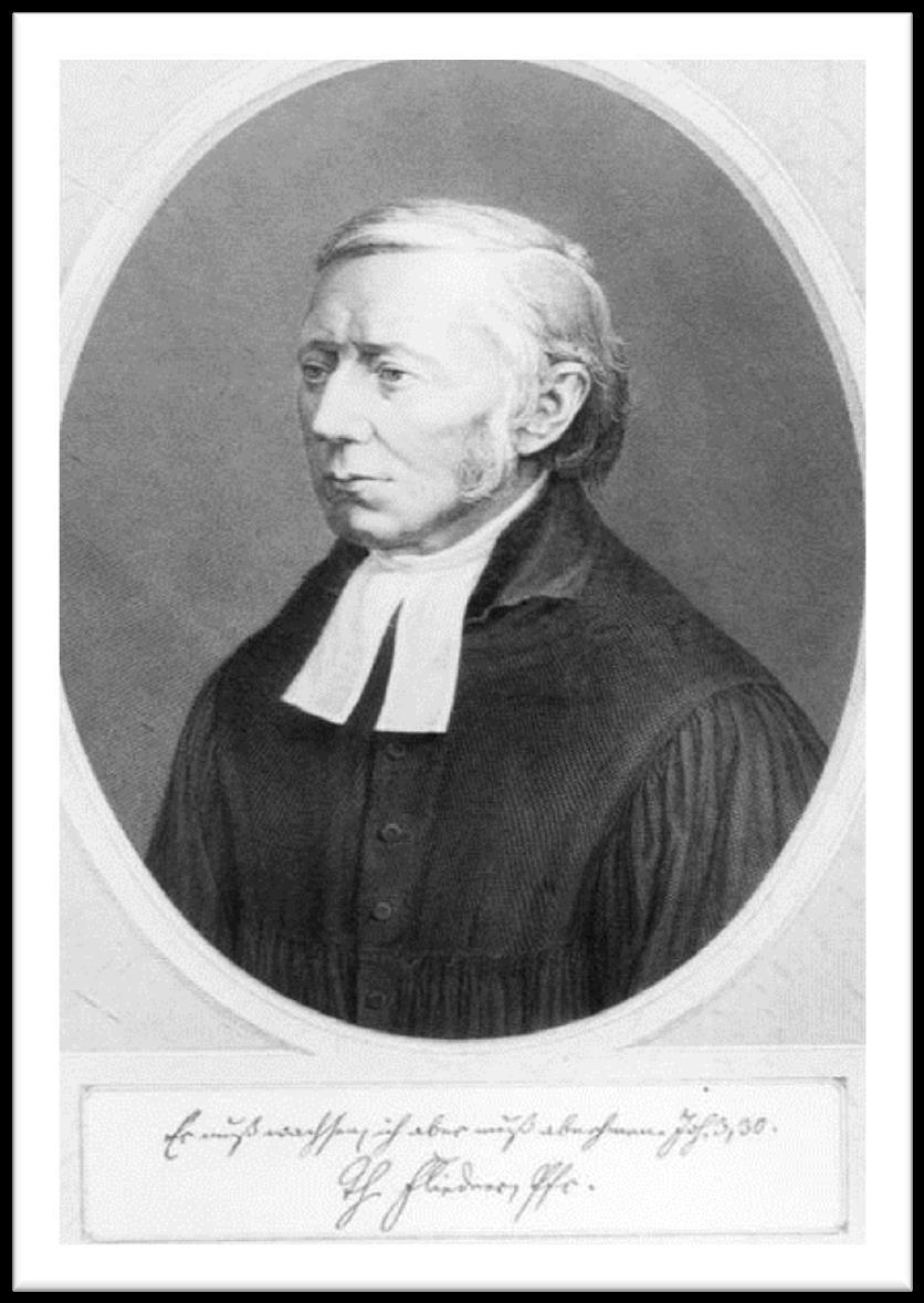 GERMAN ORIGIN In 1836 Pastor Theodore Fliedner and his wife Friedericke Munster called women to serve as deaconesses in a small pastoral charge in