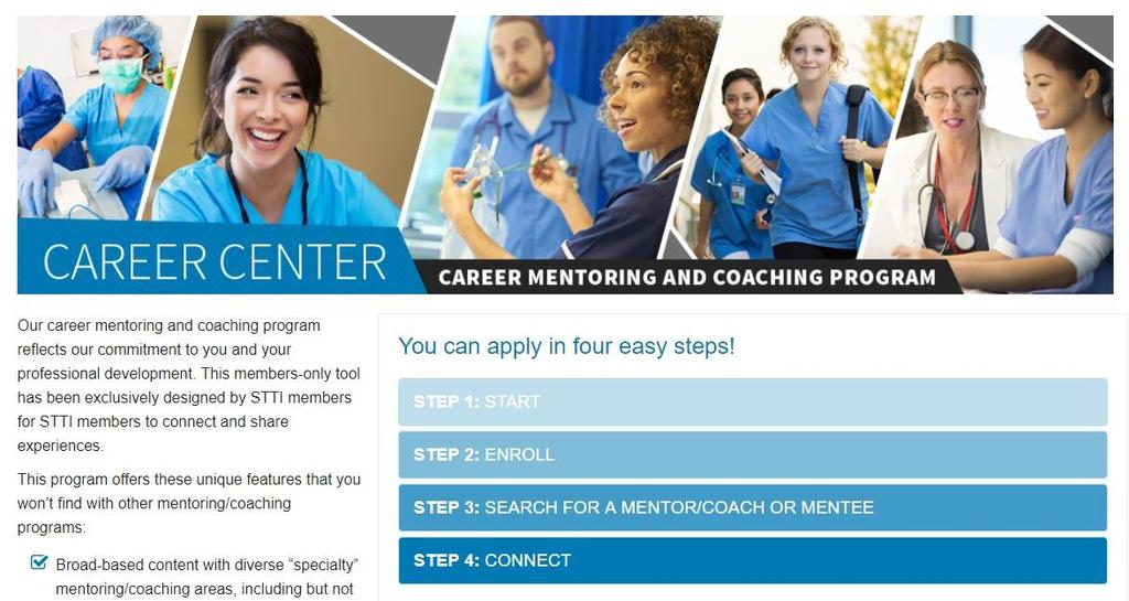 Career Mentoring and Coaching Programs Four steps to apply 1.