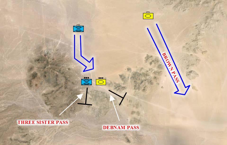 Figure 1 Blocking at Three Sisters and Debnam Debnam and Three Sister s Passes. All three of these passes are canalizing with high ground on each side of the pass.