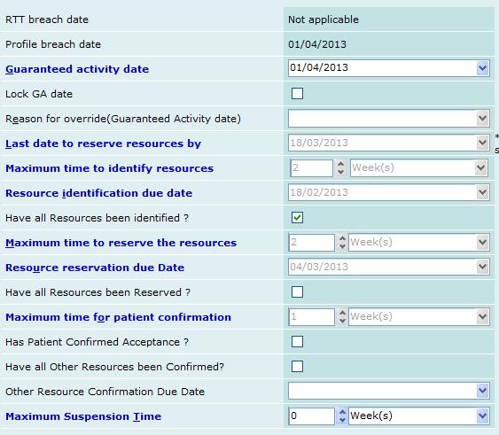 60. The Resource Monitoring screen is displayed If you want to book a date for the patient