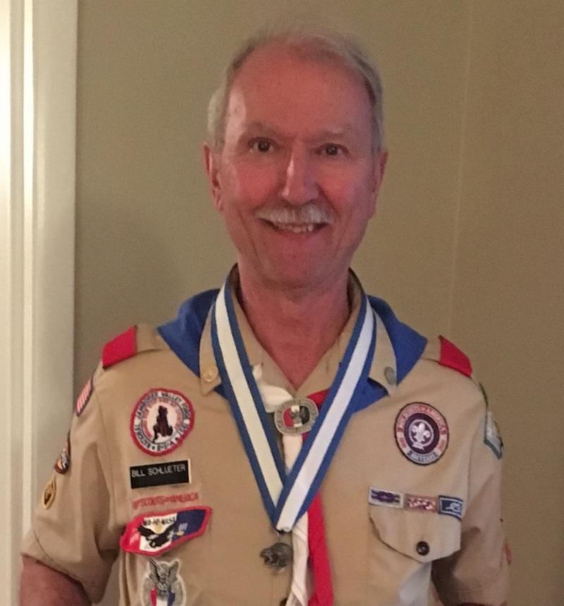 The Silver Beaver Award, the highest national Scouting award that an adult