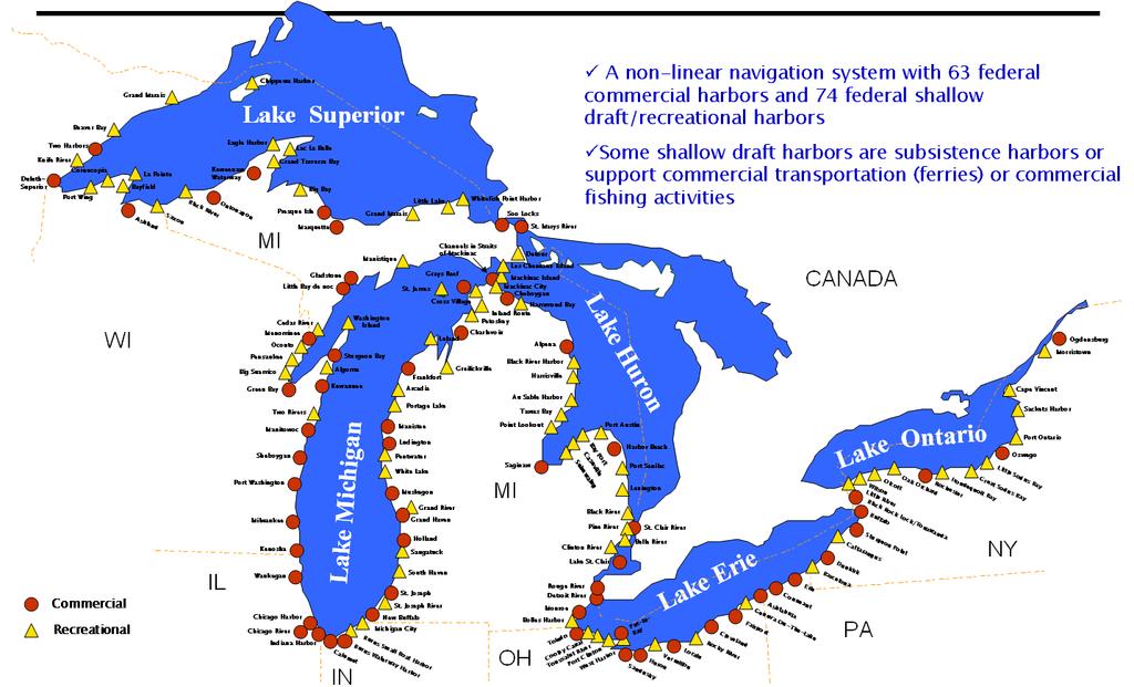 *Map provided by Chuck May, GLSHC Michigan State Waterways