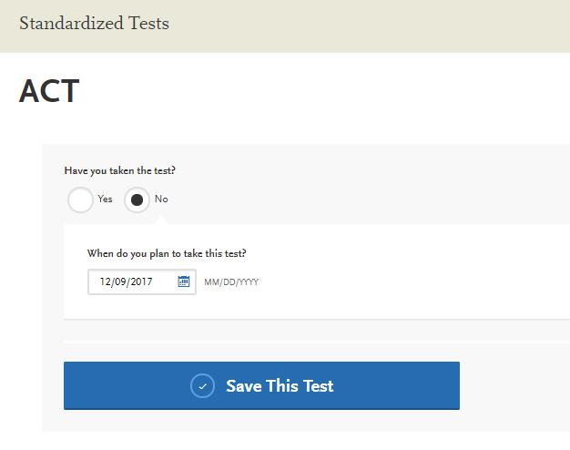 ACT to share test scores with all campuses the applicant has applied.