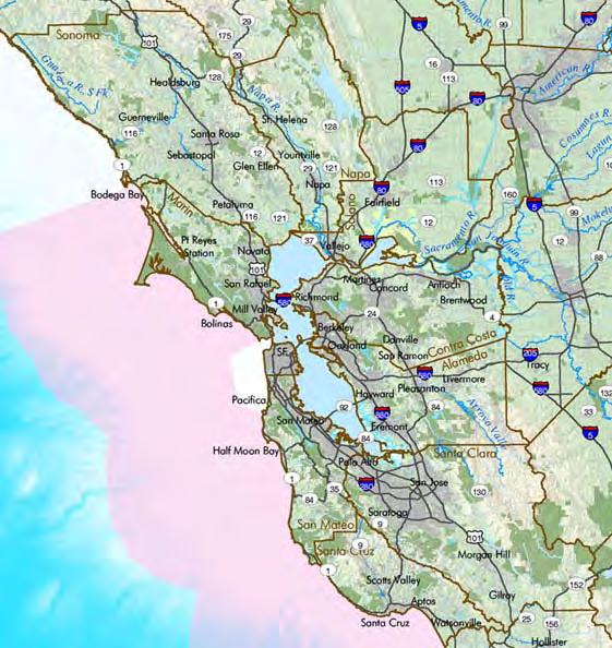 Exhibit 1: Map of the San Francisco Bay Area San Pablo Bay San Francisco Bay Pacific Ocean The Upland