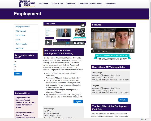 HDC Employment Website: