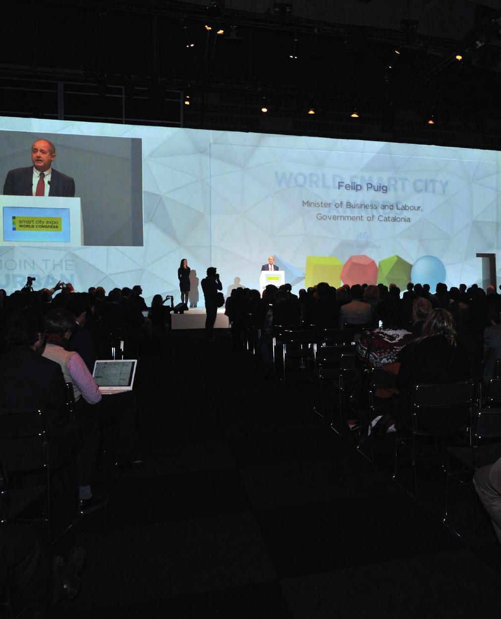 6 SMART CITY EXPO WORLD CONGRESS Smart City Expo World Congress (SCEWC) is the international discussion summit about the development of our cities and it is held in Barcelona annually.