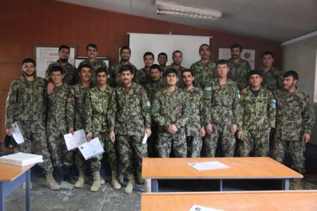 Afghan National Army soldiers of the 203 Corps graduate