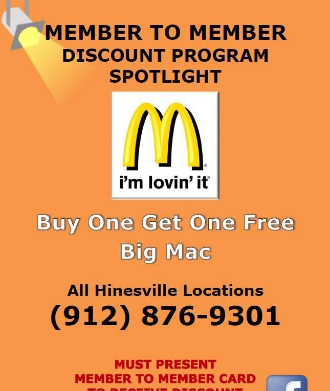 Thank you to LaQuinta Inn and Suites and McDonalds for offering these discounts and participating in the M2M program! Remember to Shop Local, Shop Liberty!