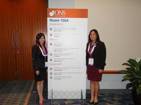 Other highlights of this trip included attending the ONS Congress with my staff, Ally and Stephanie.