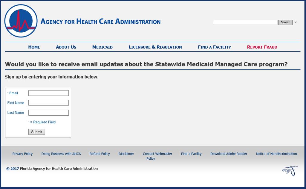 Program Updates Sign up to receive email updates about the SMMC