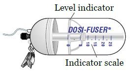 After Your Continuous Infusion Your infusion is finished when your Dosi- Fuser s level indicator reaches 0 on the indicator scale (see Fig ure 4).