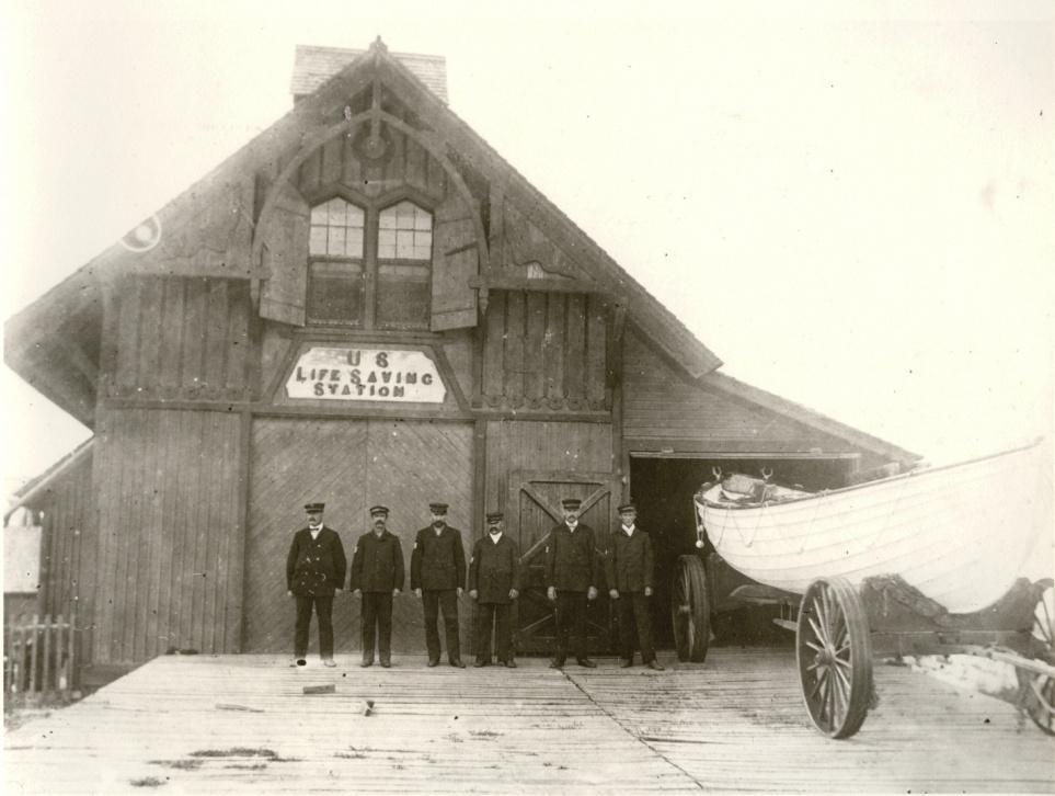 A PICTORIAL HISTORY OF THE U.S. LIFE-SAVING SERVICE AND U.S. COAST GUARD IN WORCESTER COUNTY, MARYLAND 1875: Green Run Inlet Life-Saving Station commissioned.