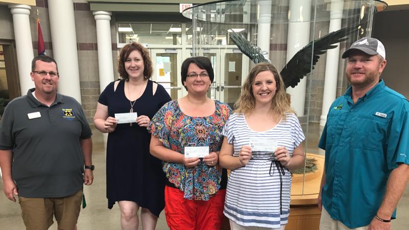 Thank you to AG for Autism, represented in the photo to the right by Danny Graham who presented GCT High School Teachers, Jessica Rickman, Brandi Benson, and Nikki Smith, with over $8100.