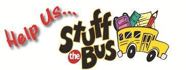 STUFF THE BUS IS ON SATURDAY, AUGUST 5, 2017 from 8:00 A.M. to 3:00 P.M. at Paragould Walmart (on tax free weekend).