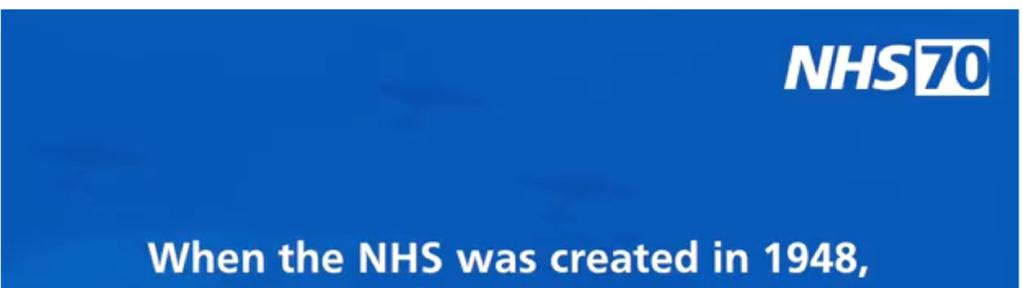Then, now and beyond 70 years of the NHS What