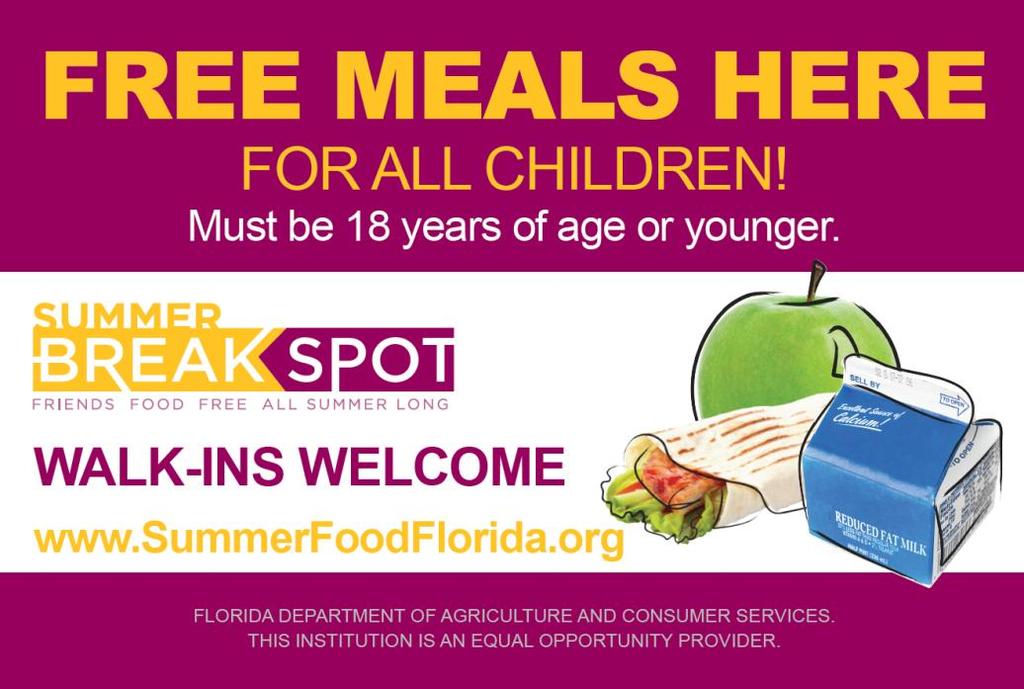 Florida Summer Summer Food Food Service Service Program Program Sponsor