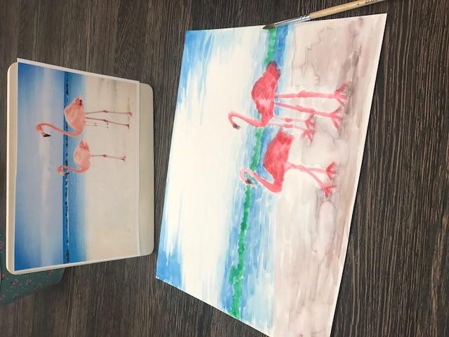 We offer the Memories in the Making program every other Thursday. Stop on by and see our members paintings, located in our Activity Room.