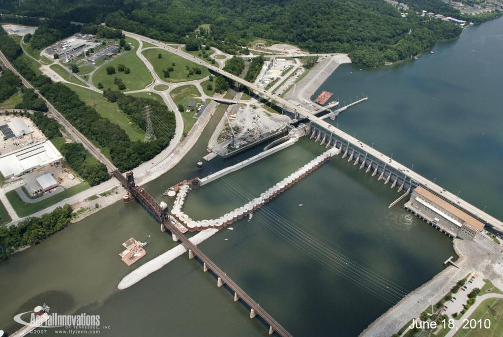 Road & Bridges - $6M Completed Feb 2007 Chickamauga Project Overview Lock & Associated Facilities $749M Road and Bridges 6M Total $755M Decommissioning/Site Work Award scheduled: Sep 20 Lock Chamber