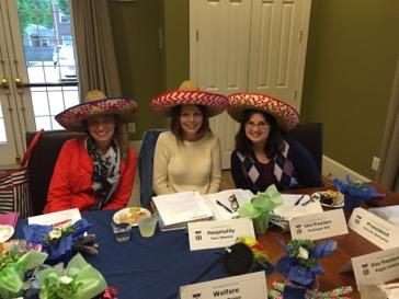 But we quickly took over with sombreros and margaritas due to the meeting date being May 5th!