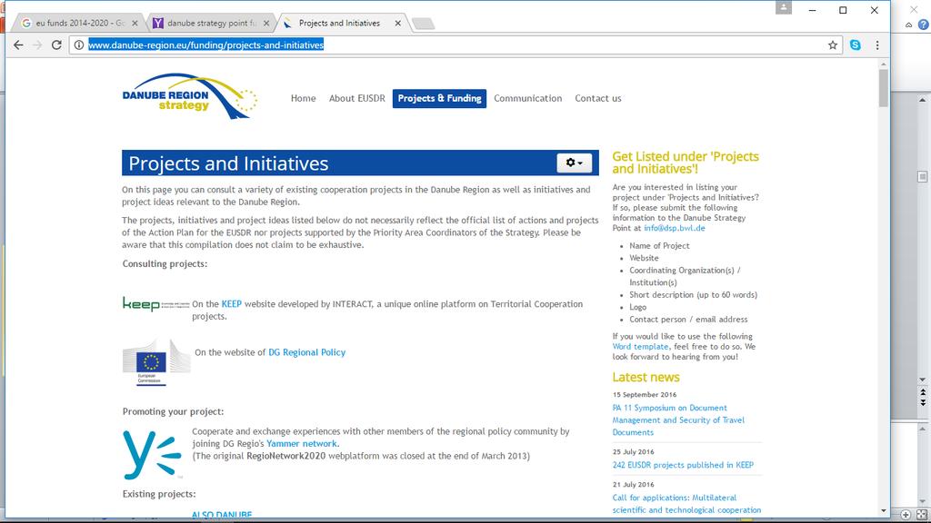 eu/funding/projectsand-initiatives International Financing Institutions: European Investment Bank: http://www.eib.