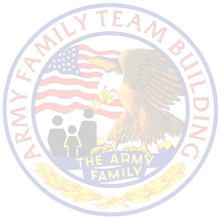 Army Family Team Building 2018 Schedule 10-11 Jan Level K: Military Knowledge 0900-1600 24-25 Jan Level G: Personal Growth & Res.