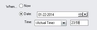 If a med needs to be continued for a specific length of time, use the date and time when it is to be