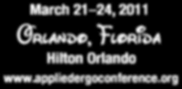 47 NORCROSS, GA presents March 21 24, 2011 Orlando, Florida Hilton Orlando March 21 24, 2011