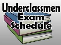 P A G E 2 The Schedule (on the next page) shows the Underclassmen Exam