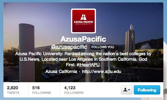 Azusa Pacific University being a community that goes beyond the physical campus.