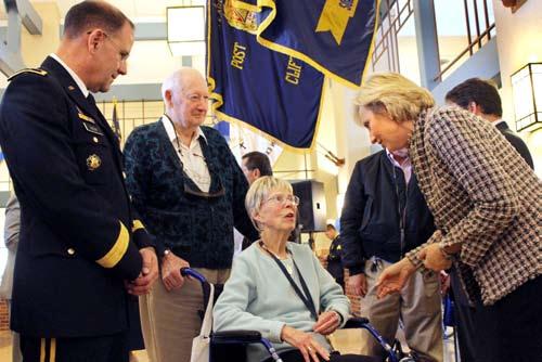 The Belleville Public Library was the site for first of three medal ceremonies held during the week leading up to Veterans Day.