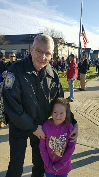 In attendance were local police officers, firefighters, and family and community members. The members of the Ellettsville Police Department would like to thank Mrs.