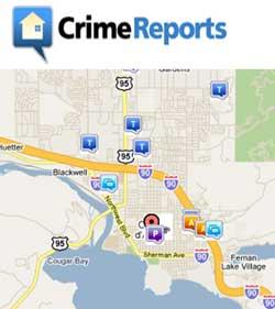 New: Internet Crime Maps (www.crimereports.com) Internet Crime Maps sharing near real time crime information with the public.