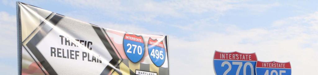 The first element of the program is the I-495 and I-270 Managed Lanes Study. The second element will be a study on I-270 from I-370 to I-70, beginning in 2019.