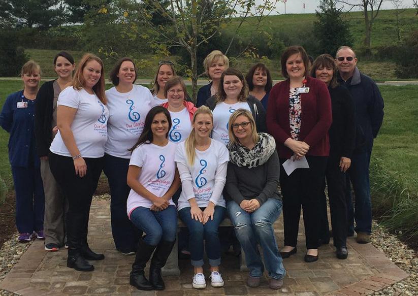 Also in October, a group of strong parents and Porter associates came together to dedicate a special outside space where families can come to honor