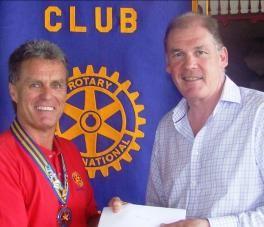Donation from Cap Maison Former Rotarian and General Manager of Cap Maison Resort and Spa, Mr. Ross Stevenson made a presentation to the Rotary Club of Saint Lucia. He presented Pres.