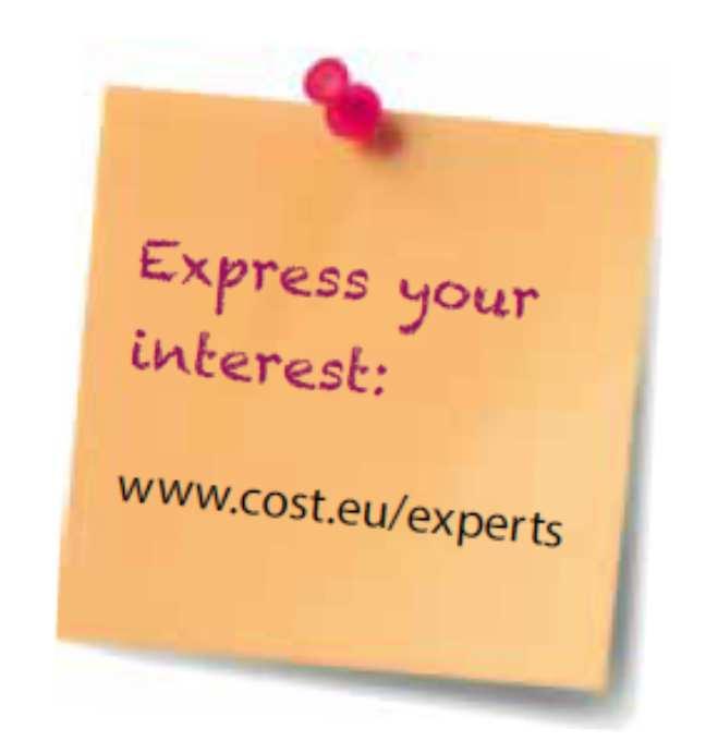 Become a COST Expert!