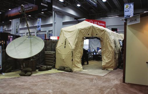 U.S. Army A company command post was set up inside the Army s Network Modernization display at the 2011 Association of the U.S. Army Annual Meeting and Exposition in Washington, D.C., last October.
