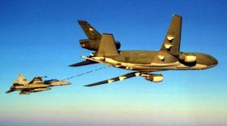 During DESERT STORM, 60 percent of all attack sorties required air refueling. More than 1,400 aircraft per day were air refueled.