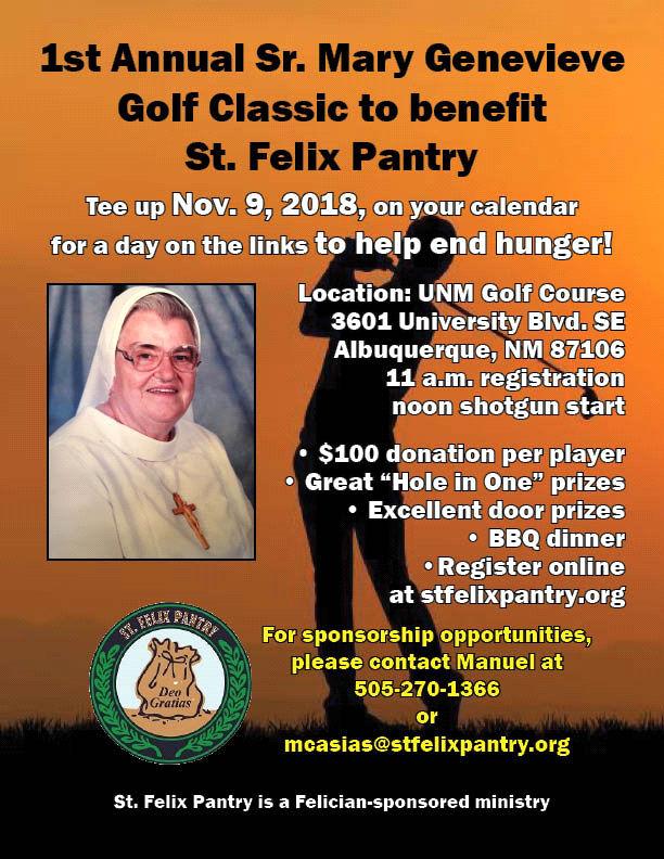 For more information contact Manuel at mcasias@stfelix pantry.org or call: 505-270-1366.