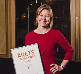 She has been awarded the prize in recognition for her activities in promoting Swedish technology and innovation by developing technology products