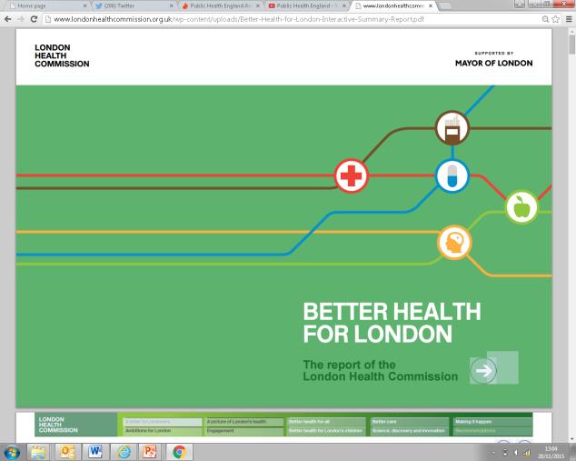 London already has a shared vision for better health and care New Models of Care Programme London Health Devolution Agreement