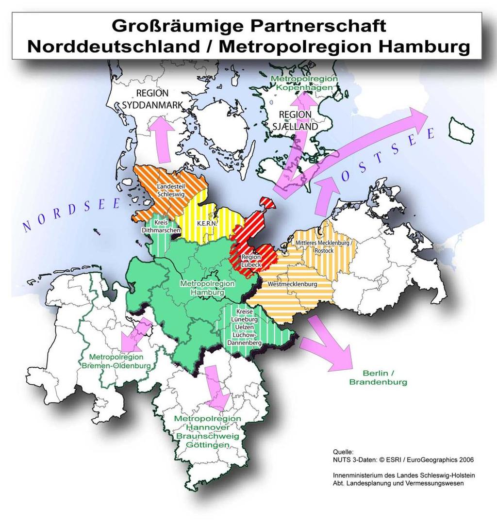 Oberthema... Enlarging Hamburg s (weiß) Bitte functional überschreiben. region: Cooperation Unterthema... Study Project. (blau) Phase Bitte I. 2007-2010, überschreiben. Phase II.